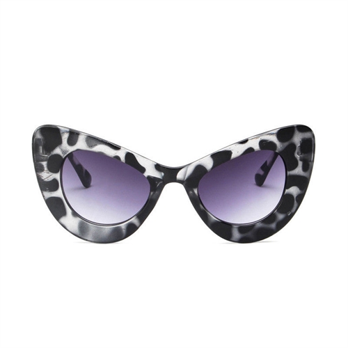Cateye solbriller grå leopart med mørkt glas